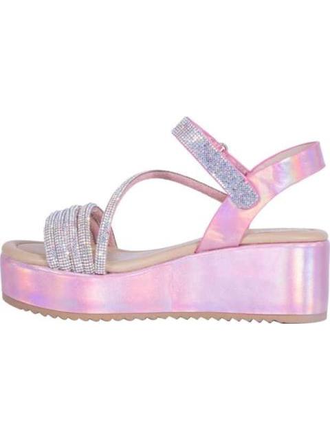 SANDALIA CASUAL CON PIEDRAS ROSA VIVIS SHOES KIDS