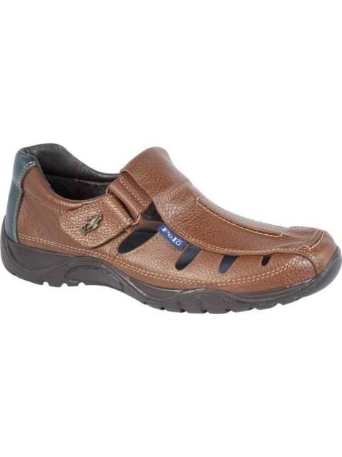 SANDALIA CASUAL DE PIEL MIEL HPC POLO