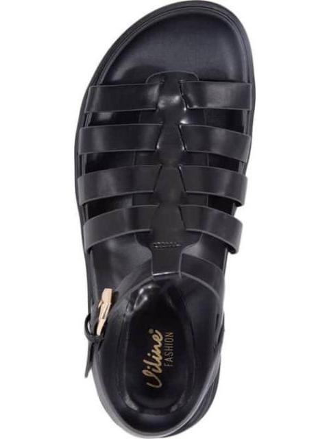 SANDALIA CASUAL MONOCOLOR NEGRO VI LINE FASHION