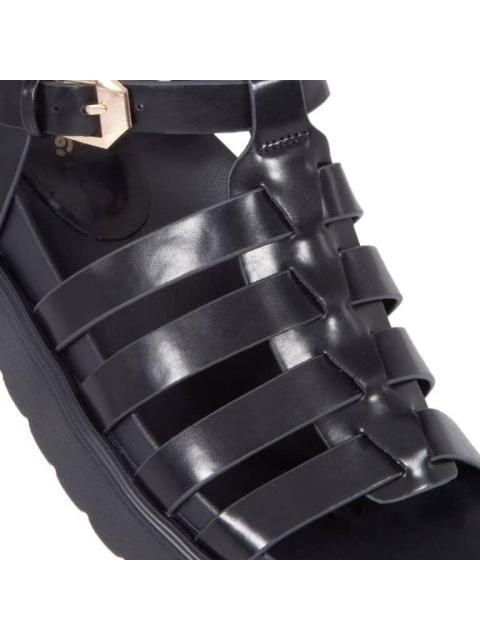 SANDALIA CASUAL MONOCOLOR NEGRO VI LINE FASHION