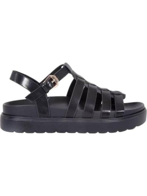 SANDALIA CASUAL MONOCOLOR NEGRO VI LINE FASHION