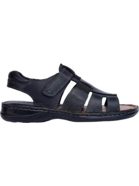 SANDALIA CASUAL TEJIDO A MANO NEGRO KAFE
