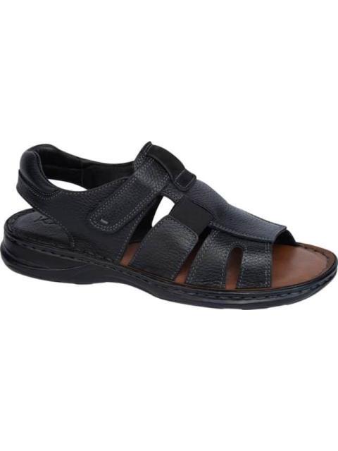 SANDALIA CASUAL TEJIDO A MANO NEGRO KAFE
