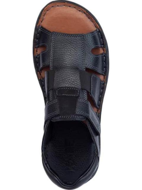 SANDALIA CASUAL TEJIDO A MANO NEGRO KAFE