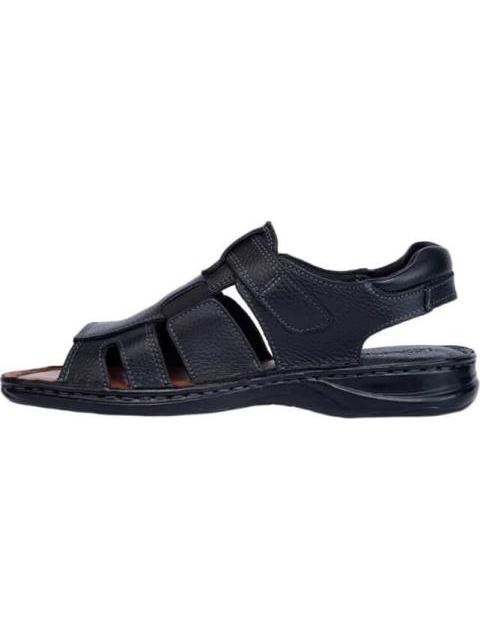 SANDALIA CASUAL TEJIDO A MANO NEGRO KAFE