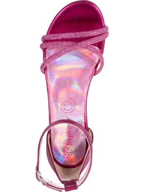 SANDALIA CON PEDRERIA FIUSHA TROPICANA N