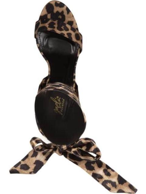 SANDALIA CON TIRAS ANIMAL PRINT MULTICOLOR YAELI FASHION