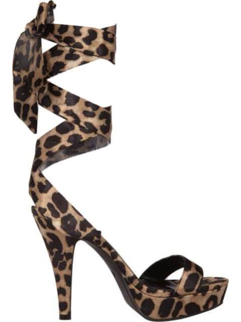 SANDALIA CON TIRAS ANIMAL PRINT MULTICOLOR YAELI FASHION