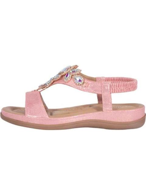 SANDALIA CONFORT CON PIEDRAS ROSA VI LINE