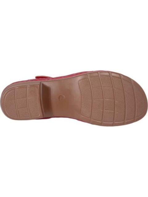 SANDALIA CONFORT CON TACON ROJO SHOSH