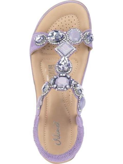 SANDALIA CONFORT CON BRILLOS LILA VI LINE