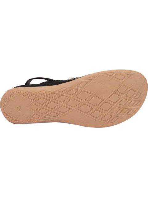 SANDALIA CONFORT CON BRILLOS NEGRO VI LINE