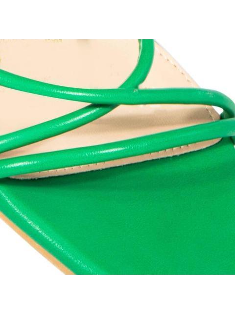 SANDALIA GLADIADORA MONOCOLOR VERDE YAELI