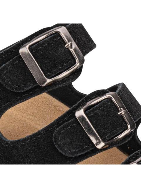 SANDALIA GAMUZA NEGRO VI LINE