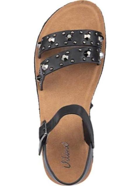 SANDALIA PLANA NEGRO VI LINE
