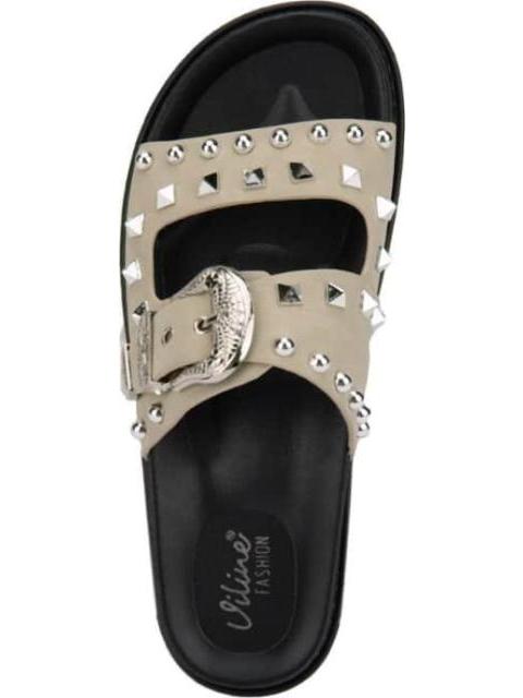 SANDALIA PLANA TAUPE VI LINE FASHION