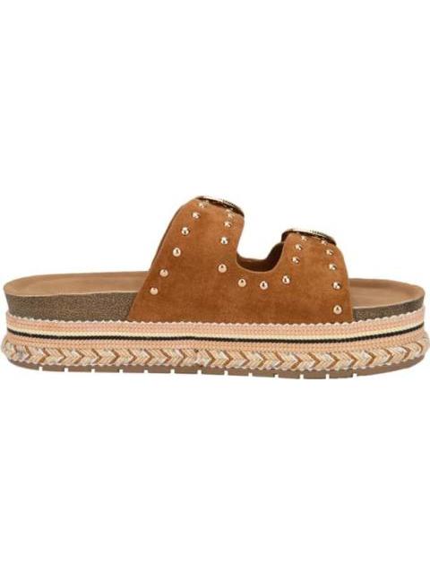 SANDALIA PLANA CAMEL VI LINE FASHION