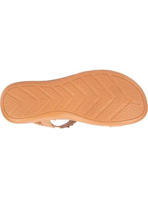 SANDALIA PLANA BRILLOS CAMEL VI LINE