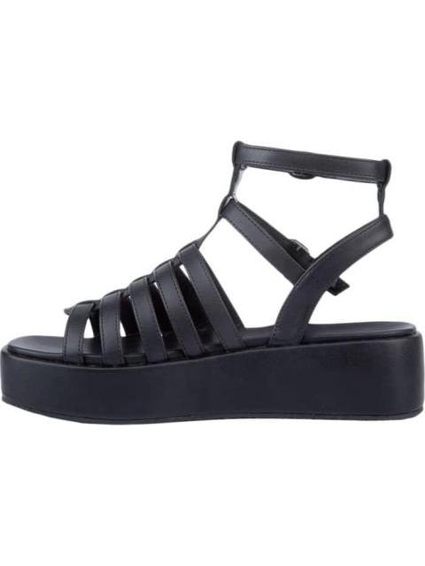 SANDALIA PLANA ROMANA NEGRO VI LINE