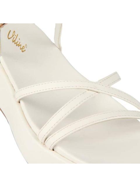 SANDALIA PLANA BLANCO VI LINE