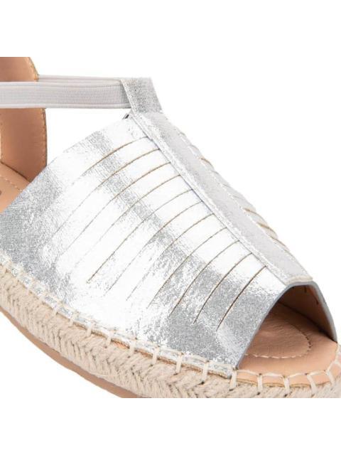 SANDALIA PLANA PLATA VI LINE