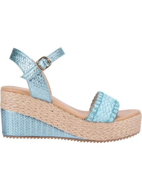 SANDALIA PLATAFORMA AZUL VI LINE