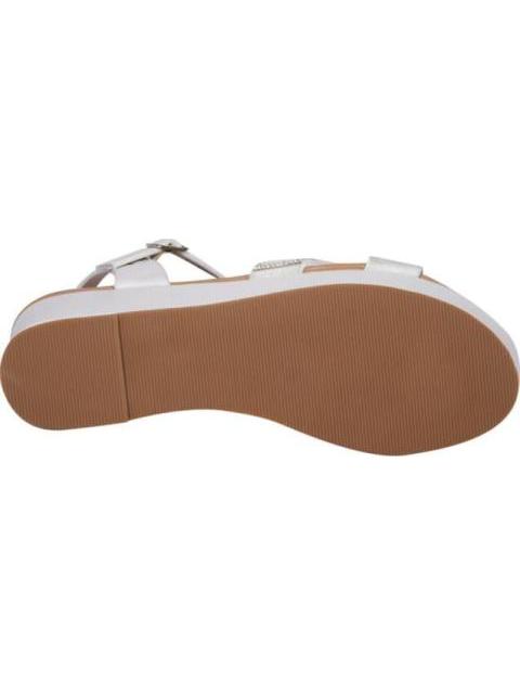 SANDALIA PLATAFORMA CON PIEDRAS BLANCO VI LINE