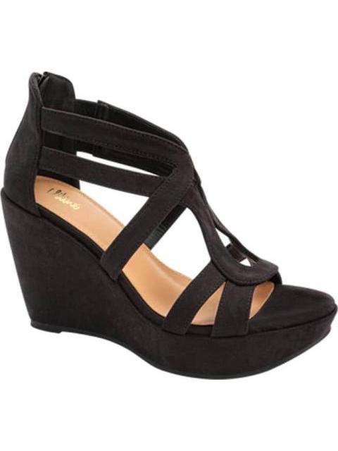 SANDALIA PLATAFORMA NEGRO VI LINE