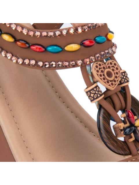 SANDALIA PLATAFORMA CAMEL VI LINE
