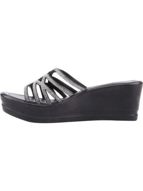 SANDALIA PLATAFORMA NEGRO VI LINE
