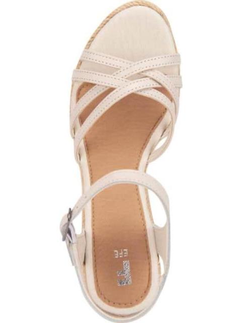 SANDALIA DE PIEL BEIGE/HUESO EFE