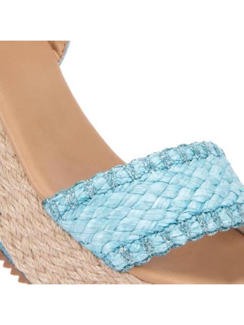 SANDALIA PLATAFORMA AZUL VI LINE