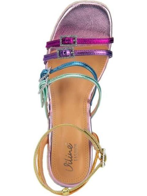 SANDALIA PLATAFORMA MULTICOLOR VI LINE FASHION