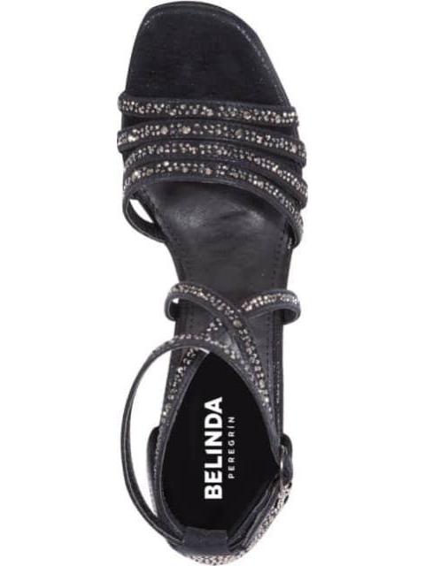 SANDALIA PLATAFORMA Y BRILLOS NEGRO BELINDA PEREGRIN