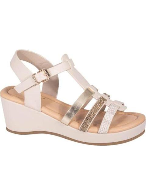 SANDALIA ROMANA CON PLATAFORMA BEIGE VIVIS SHOES KIDS