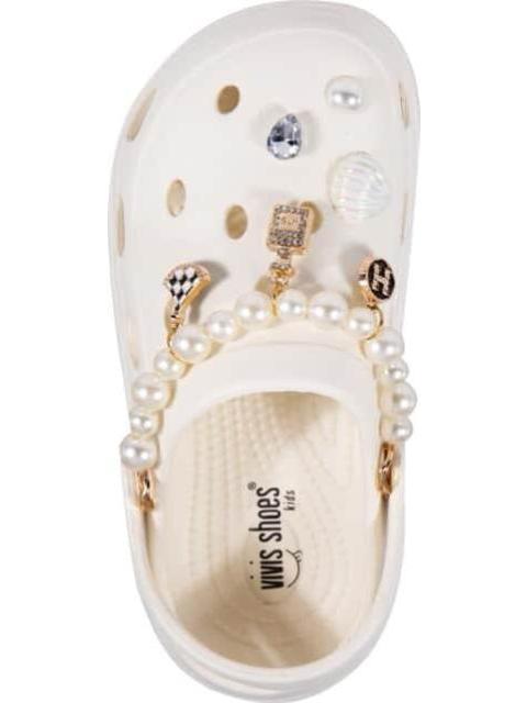 SANDALIA SUECA CON PERLAS BEIGE VIVIS SHOES KIDS