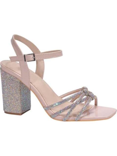SANDALIA CON PEDRERIA NUDE THALIA SODI