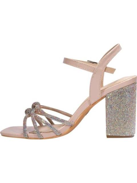 SANDALIA CON PEDRERIA NUDE THALIA SODI