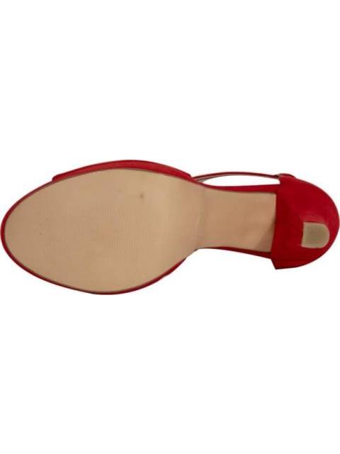 SANDALIA TACON DELGADO CRUZADA ROJO YAELI