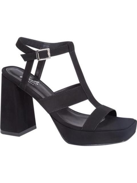 SANDALIA TACON PLATAFORMA BASICA NEGRO YAELI FASHION