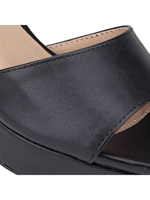 SANDALIA TACON PLATAFORMA NEGRO YAELI