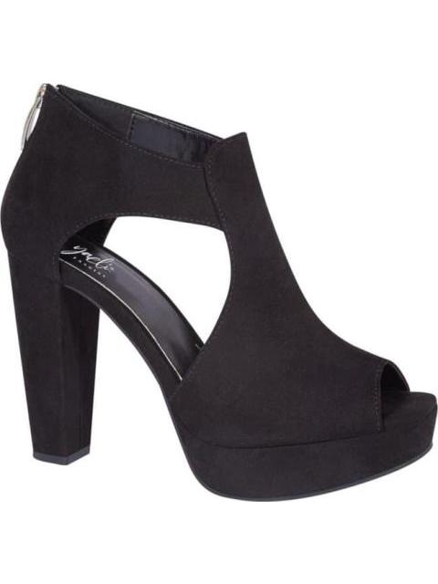 SANDALIA TACON PLATAFORMA BOTIN NEGRO YAELI FASHION