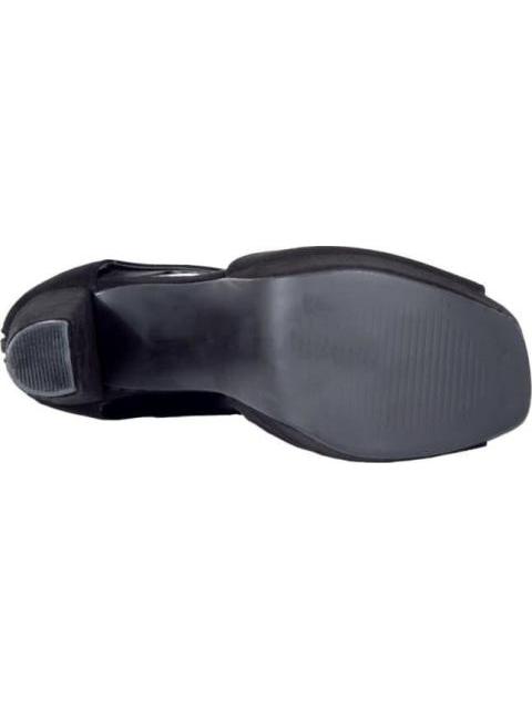 SANDALIA TACON PLATAFORMA BOTIN NEGRO YAELI FASHION