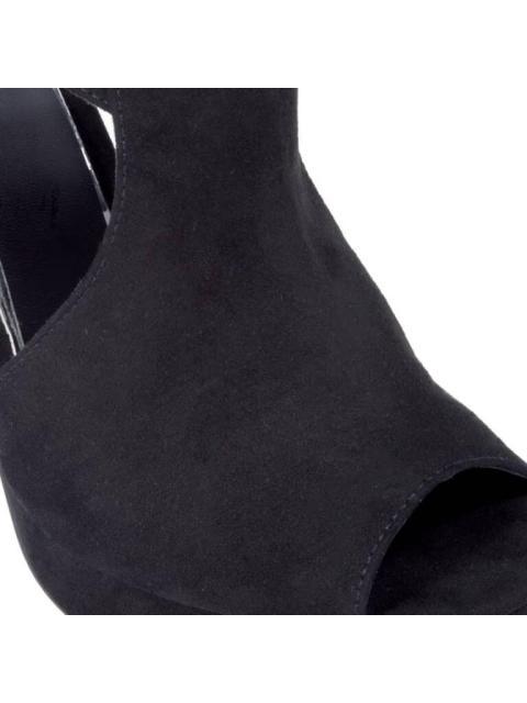 SANDALIA TACON PLATAFORMA BOTIN NEGRO YAELI FASHION