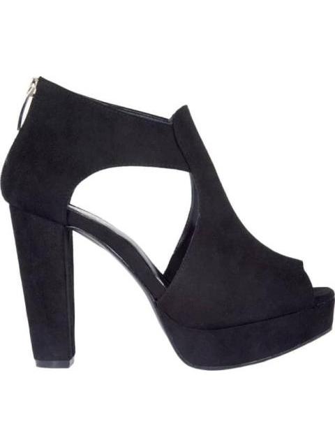 SANDALIA TACON PLATAFORMA BOTIN NEGRO YAELI FASHION