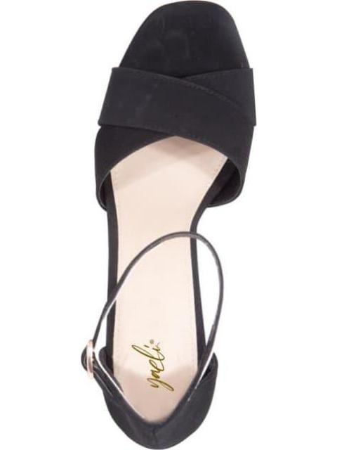 SANDALIA TACON PLATAFORMA NEGRO YAELI