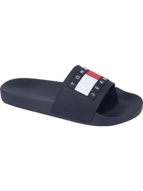 SANDALIA TOMMY JEANS POOL SLIDE ESS AZUL TOMMY HILFIGER