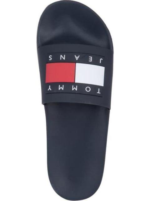 SANDALIA TOMMY JEANS POOL SLIDE ESS AZUL TOMMY HILFIGER