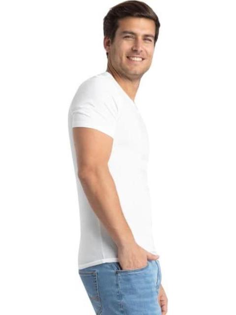 SET 3 PLAYERAS CUELLO V BLANCO LACOSTE