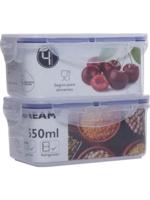 SET 6 CONTENEDORES DE ALIMENTOS MULTICOLOR HELLODREAM
